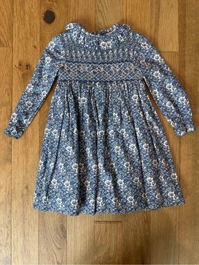 🌸 Pepa London Liberty Blue Floral Smocked Dress Girls 2T NWT